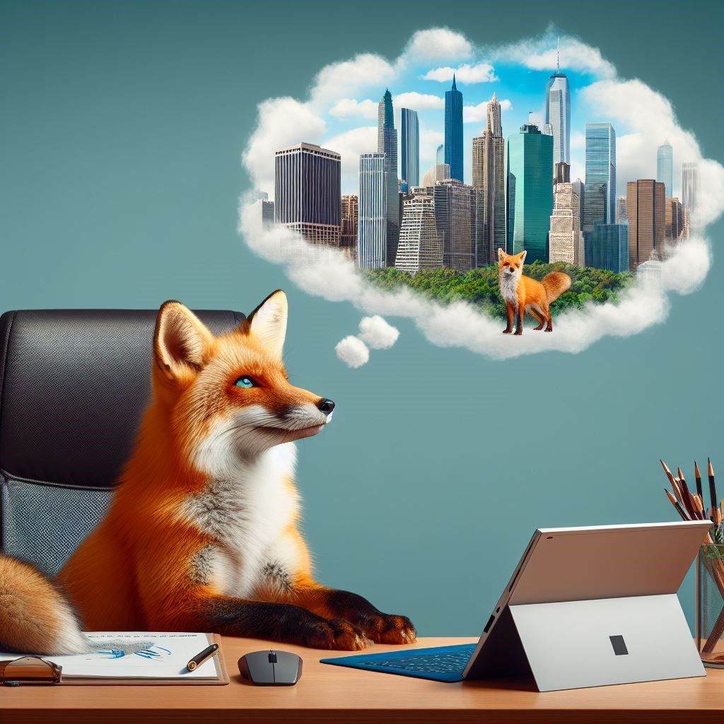 fox dreaming of ruling the business world